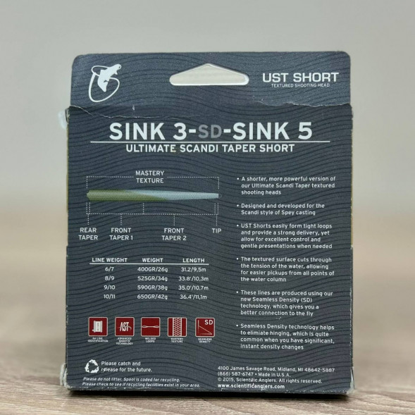 Рыболовная леска Scientific Anglers UST Short St-10/11-S3/S5 Sink 3-CD-Sink 5 125437 в Новосибирске