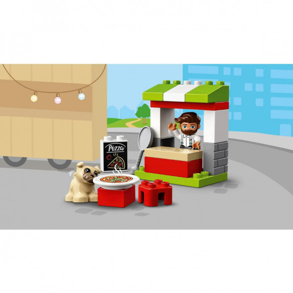 Конструктор LEGO DUPLO 10927 Town Киоск-пиццерия в Новосибирске