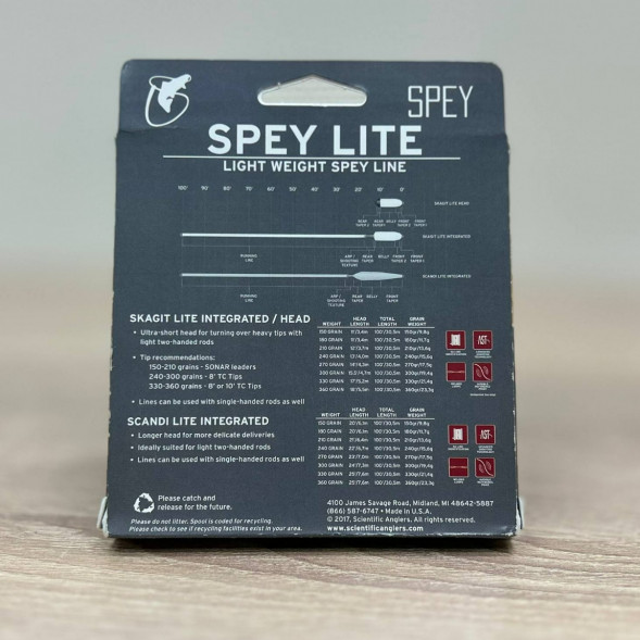 Рыболовная леска Scientific Anglers Spey Lite St-150-F Scandi 128483 в Новосибирске