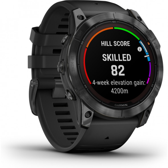 Умные часы Garmin Fenix 7X Solar серый с черным ремешком 010-02541-01 в Новосибирске