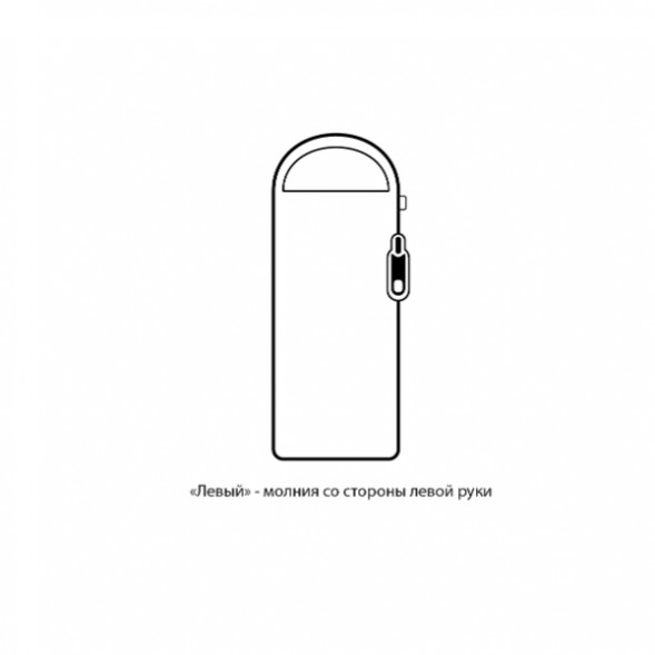 Спальный мешок Naturehike Envelope M180 (левый), серый в Новосибирске