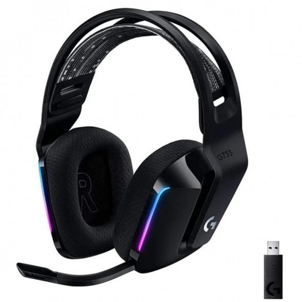 Игровая гарнитура Logitech G733 RGB Lightspeed Wireless, черный в Новосибирске