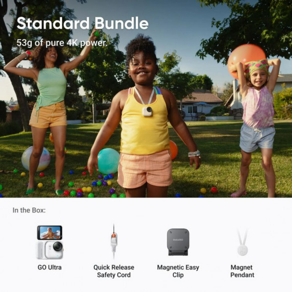 Экшн-камера Insta360 GO Ultra Standard Bundle, White в Новосибирске