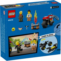 Конструктор LEGO City 60410 Пожарно-спасательный мотоцикл