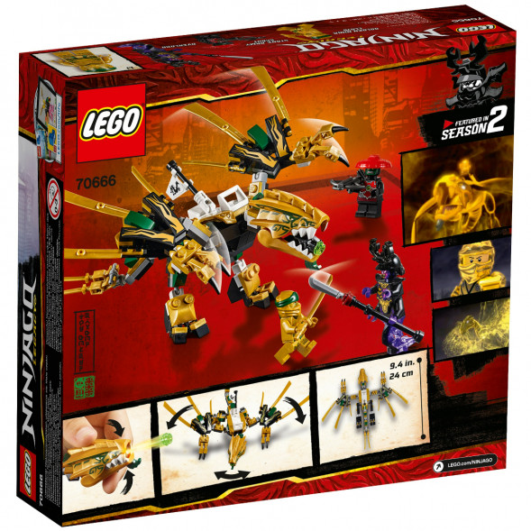 Конструктор LEGO Ninjago 70666 Золотой Дракон в Новосибирске