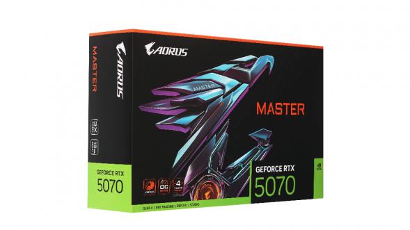 Видеокарта Gigabyte GeForce RTX 5070 AORUS MASTER, 12 ГБ GDDR7 в Новосибирске