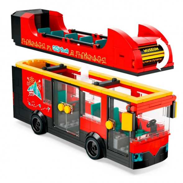 Конструктор LEGO City 60407 Красный двухэтажный экскурсионный автобус в Новосибирске