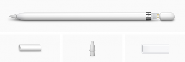 Стилус Apple Pencil (1-го поколения) с USB-C to Apple Pencil адаптером (MQLY3) в Новосибирске