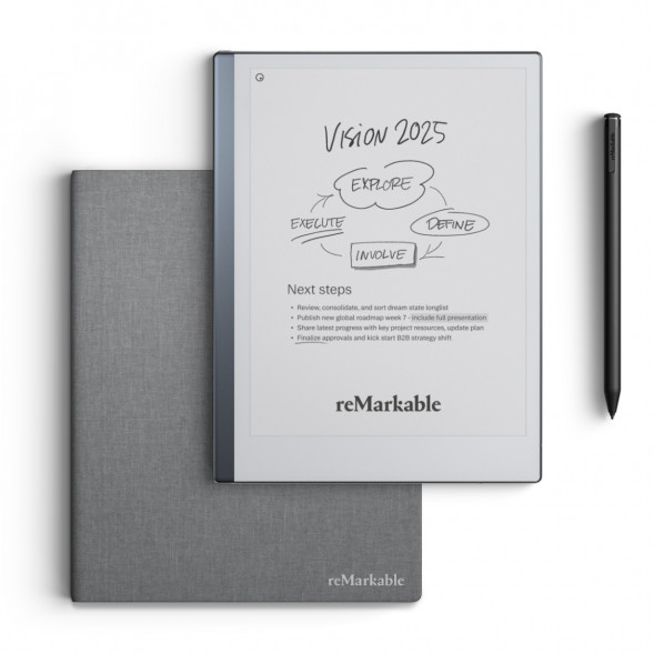 Графический планшет reMarkable 2 со стилусом Marker Plus и чехлом Book Folio серый (RM114) в Новосибирске