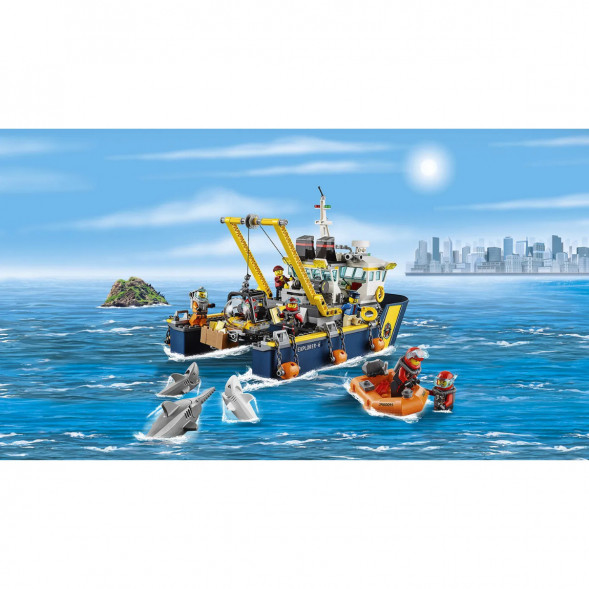 Конструктор LEGO City 60095 Корабль исследователей морских глубин в Новосибирске