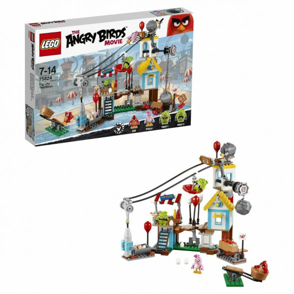 Конструктор LEGO Angry Birds 75824 Разгром Свинограда в Новосибирске