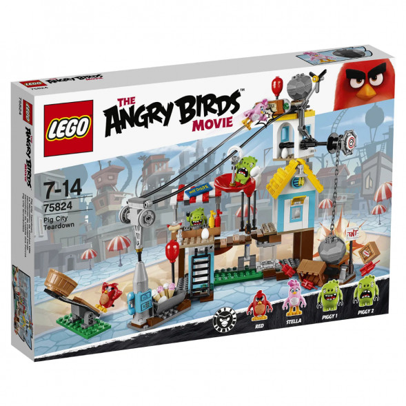 Конструктор LEGO Angry Birds 75824 Разгром Свинограда в Новосибирске