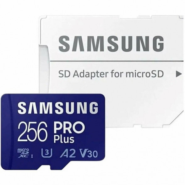 Карта памяти micro SDXC 256Gb Samsung PRO Plus U3 A2 V30 180/130MB/s в Новосибирске