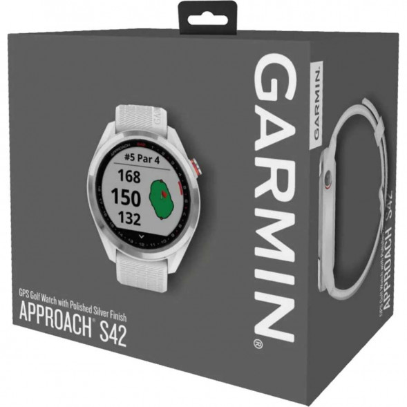 Умные часы для гольфа Garmin Approach S42, белый 010-02572-01 в Новосибирске