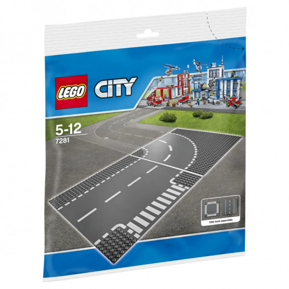 Конструктор LEGO City 7281 Т-образный перекрёсток и поворот в Новосибирске