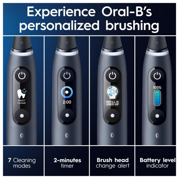 Набор из 2-х электрических зубных щеток Oral-B iO Series 9 Duo, Black Onyx и Rose Quartz в Новосибирске