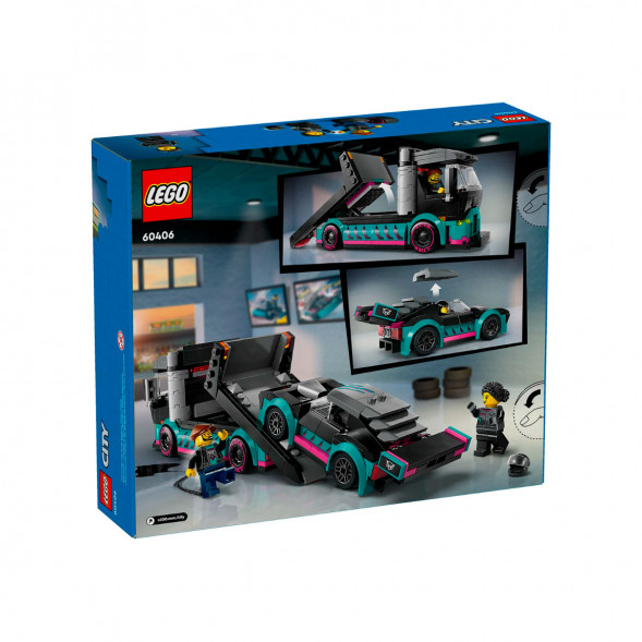 Конструктор LEGO City 60406 Гоночный автомобиль и автовоз в Новосибирске