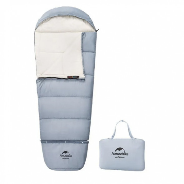 Спальный мешок Naturehike C180 (190x75см), голубой в Новосибирске