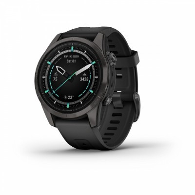 Умные часы Garmin EPIX PRO (Gen 2) Sapphire Edition 42 мм, титановый, угольно-серый, DLC, черный ремешок 010-02802-15 в Новосибирске