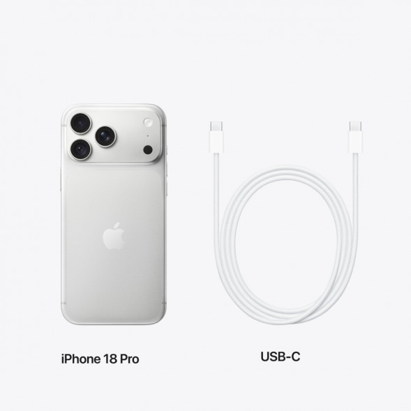 Смартфон Apple iPhone 18 Pro 512GB (eSIM), Silver в Новосибирске