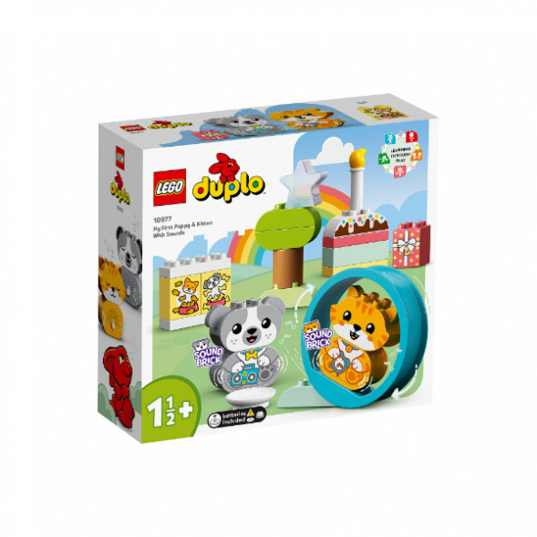 Конструктор LEGO DUPLO 10977 Мой первый щенок и котёнок и их звуки в Новосибирске