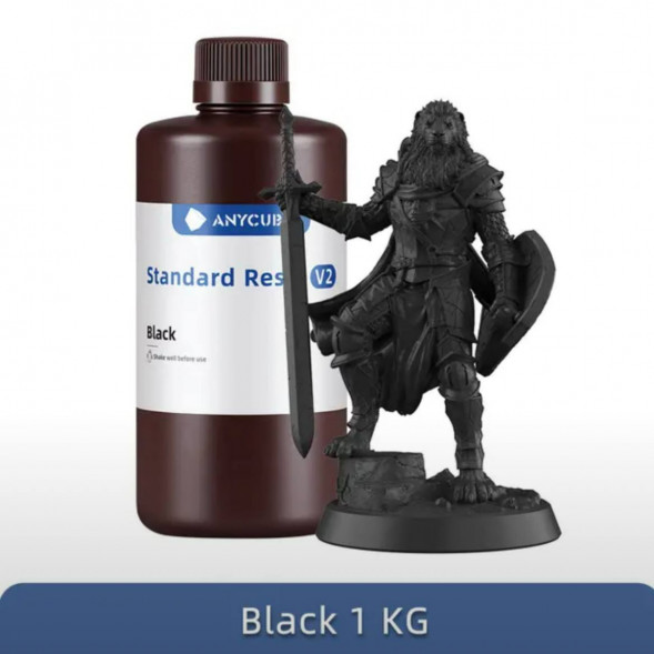 Смола для 3D печати ANYCUBIC Standart Resin V2 Black 1 Кг в Новосибирске