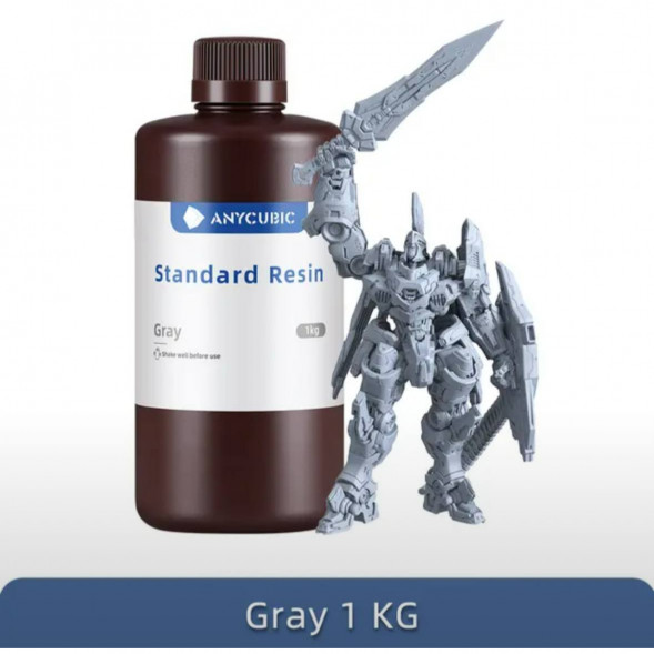 Смола для 3D печати ANYCUBIC Standart Resin Gray 1 Кг в Новосибирске