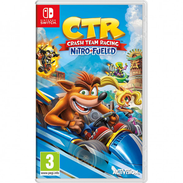 Игра Crash Team Racing Nitro-Fueled для Nintendo Switch, картридж в Новосибирске