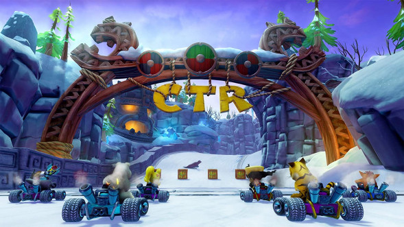 Игра Crash Team Racing Nitro-Fueled для Nintendo Switch, картридж в Новосибирске