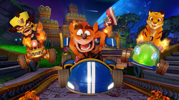Игра Crash Team Racing Nitro-Fueled для Nintendo Switch, картридж в Новосибирске