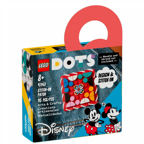 Конструктор LEGO DOTS 41963 Пластина-нашивка с тайлами «Микки и Минни Маус» в Новосибирске