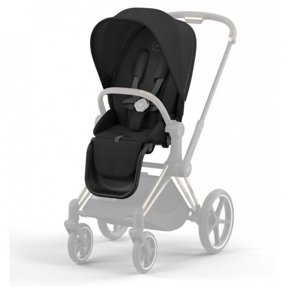 Коляска 2 в 1 Cybex Priam IV Sepia Black, шасси Rosegold в Новосибирске