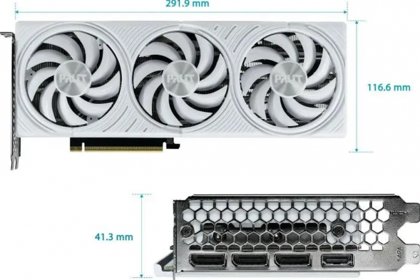 Видеокарта Palit NVIDIA GeForce RTX5070 WHITE OC 12ГБ GDDR7, OC в Новосибирске
