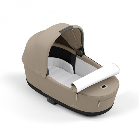 Коляска 2 в 1 Cybex Priam IV Cozy Beige, шасси Rosegold в Новосибирске