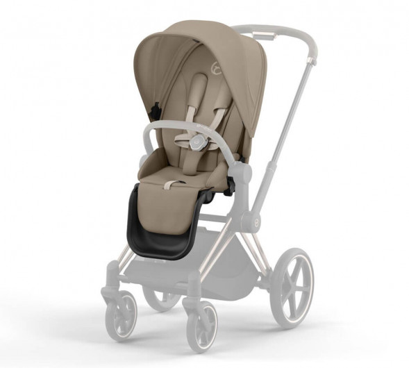 Коляска 2 в 1 Cybex Priam IV Cozy Beige, шасси Rosegold в Новосибирске