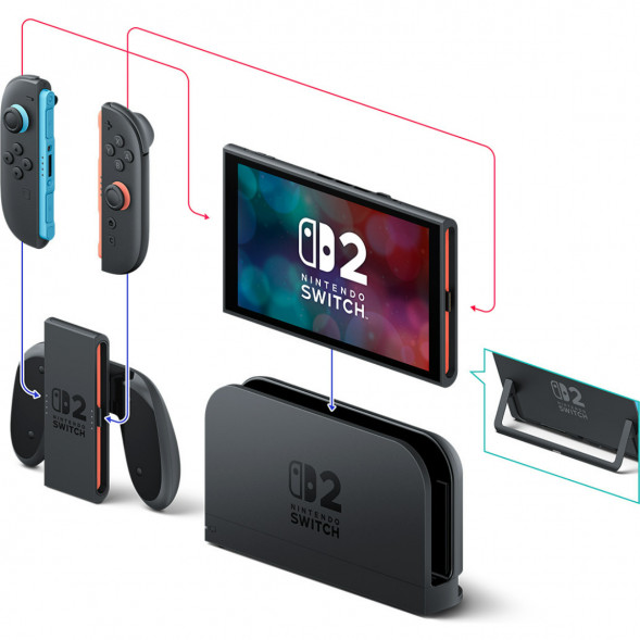 Игровая приставка Nintendo Switch 2, черный + Mario Kart World в Новосибирске