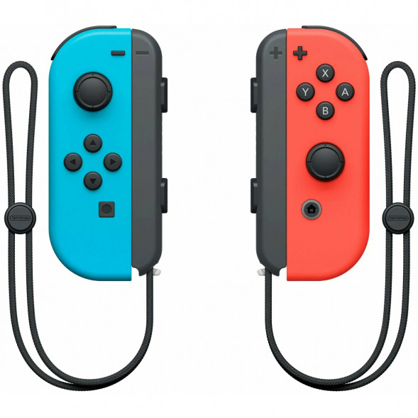 Игровая приставка Nintendo Switch OLED 64 ГБ, неоновый синий/неоновый красный в Новосибирске