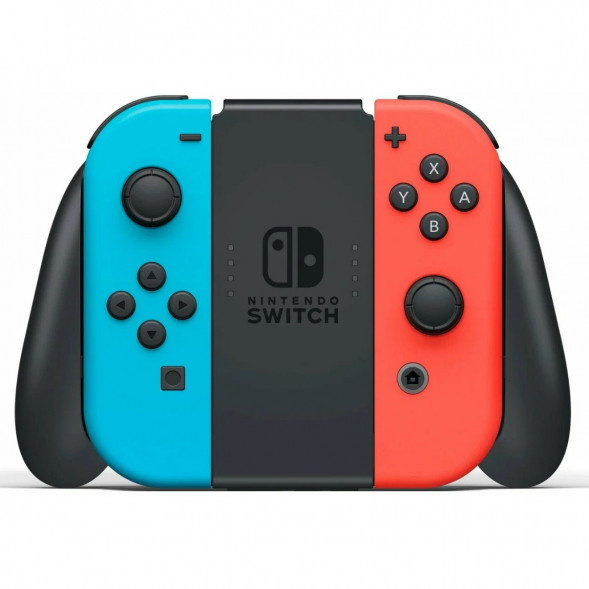 Игровая приставка Nintendo Switch OLED 64 ГБ, неоновый синий/неоновый красный в Новосибирске