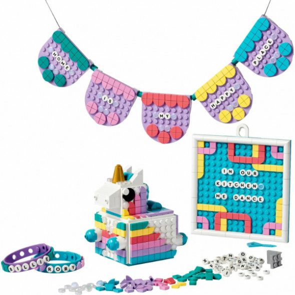 Конструктор LEGO DOTS 41962 Творческий семейный набор «Единорог» в Новосибирске