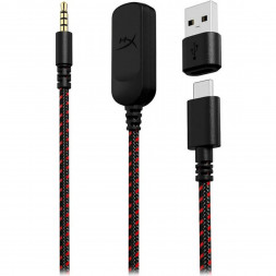 Компьютерная гарнитура HyperX Cloud III проводная, чёрный/красный