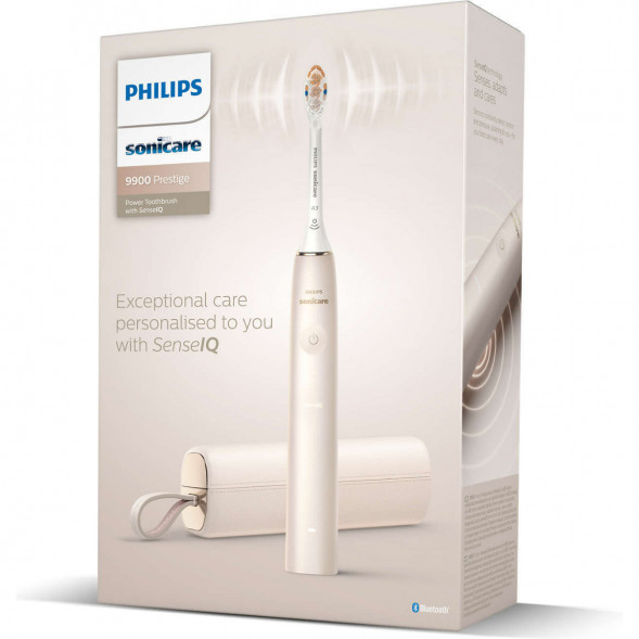 Звуковая зубная щетка Philips Sonicare 9900 Prestige HX9992, золотистое шампанское в Новосибирске