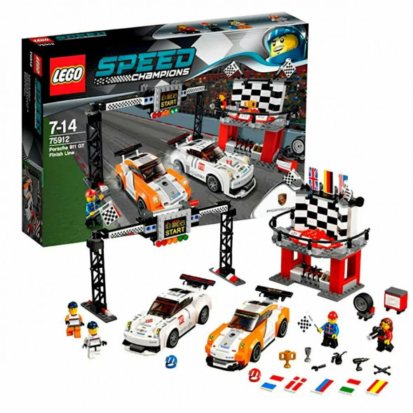 Конструктор LEGO Speed Champions 75912 Финишная линия гонки Porsche 911 GT в Новосибирске