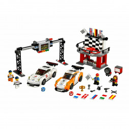 Конструктор LEGO Speed Champions 75912 Финишная линия гонки Porsche 911 GT