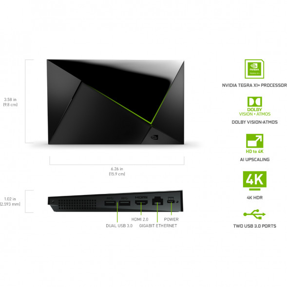 ТВ-приставка NVIDIA SHIELD TV PRO, черный в Новосибирске