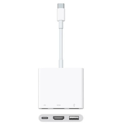 Адаптер Apple USB-C Digital AV Multiport Adapter, бел, MUF82ZM/A в Новосибирске
