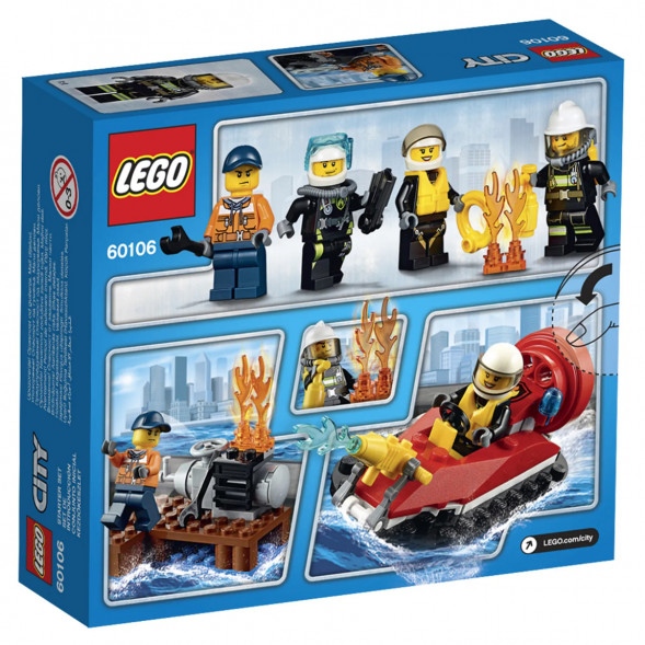 Конструктор LEGO City Fire 60106 Пожарная охрана в Новосибирске