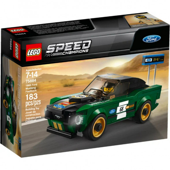 Конструктор LEGO Speed Champions 75884 1968 Ford Mustang Fastback в Новосибирске