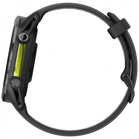 Умные часы Garmin Forerunner 970 Carbon Gray DLC Titanium ремешок Black/Translucent Whitestone 010-02969-10 в Новосибирске