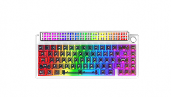 Беспроводная игровая механическая клавиатура Ajazz Pixel 68, 8K, Hot-Swap, RGB, с матричным LED экраном в Новосибирске