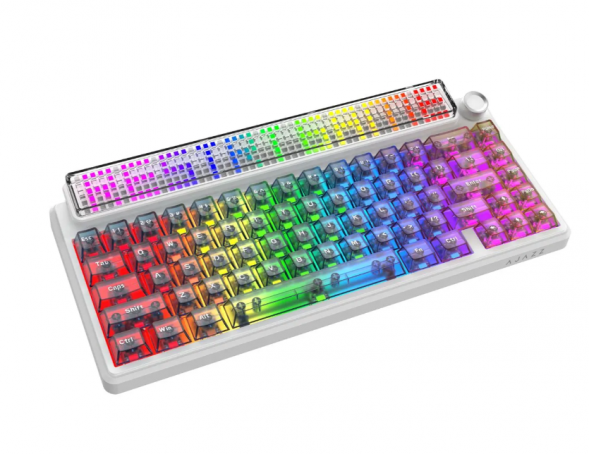 Беспроводная игровая механическая клавиатура Ajazz Pixel 68, 8K, Hot-Swap, RGB, с матричным LED экраном в Новосибирске